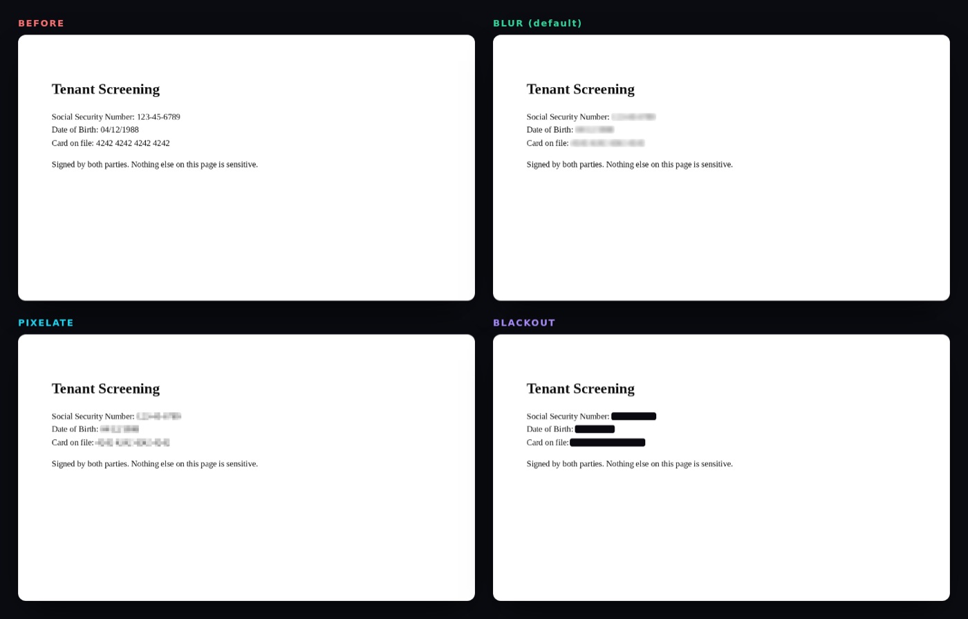Lease PDF page before and after